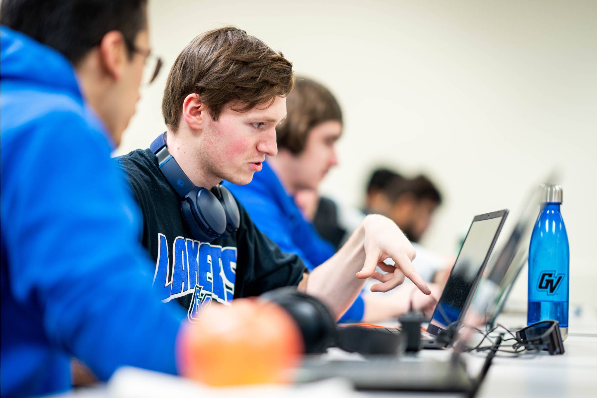 people looking at computer screens